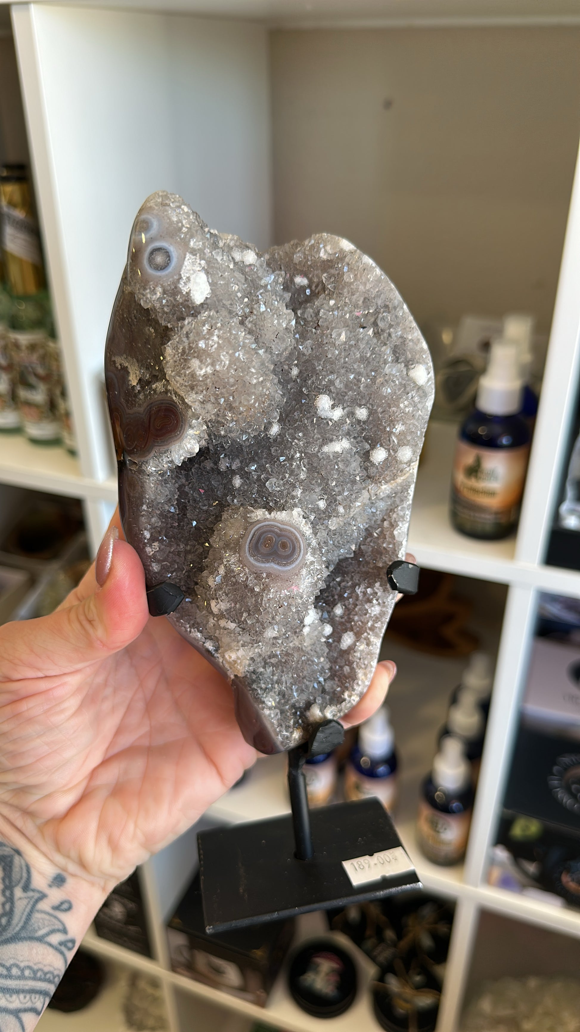 Druzy Agate Stalactite