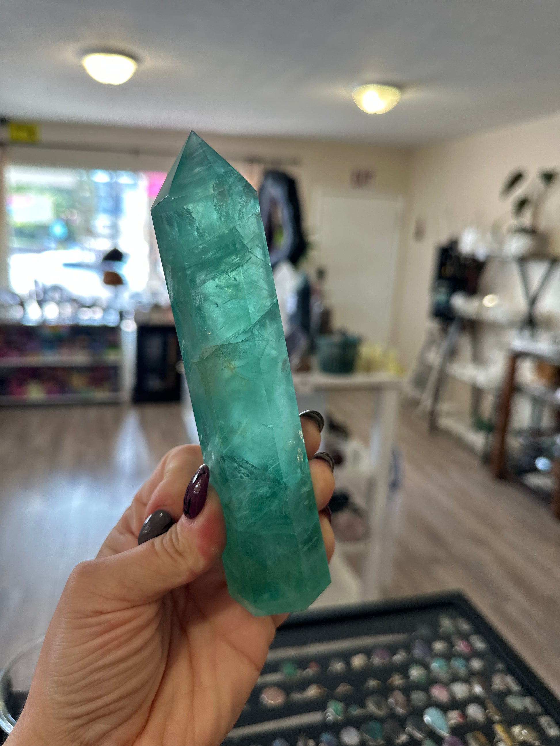 Green Fluorite Tower