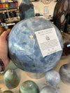 Giant Blue Calcite Sphere