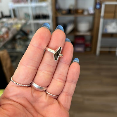 Sterling Silver Moldavite Rings