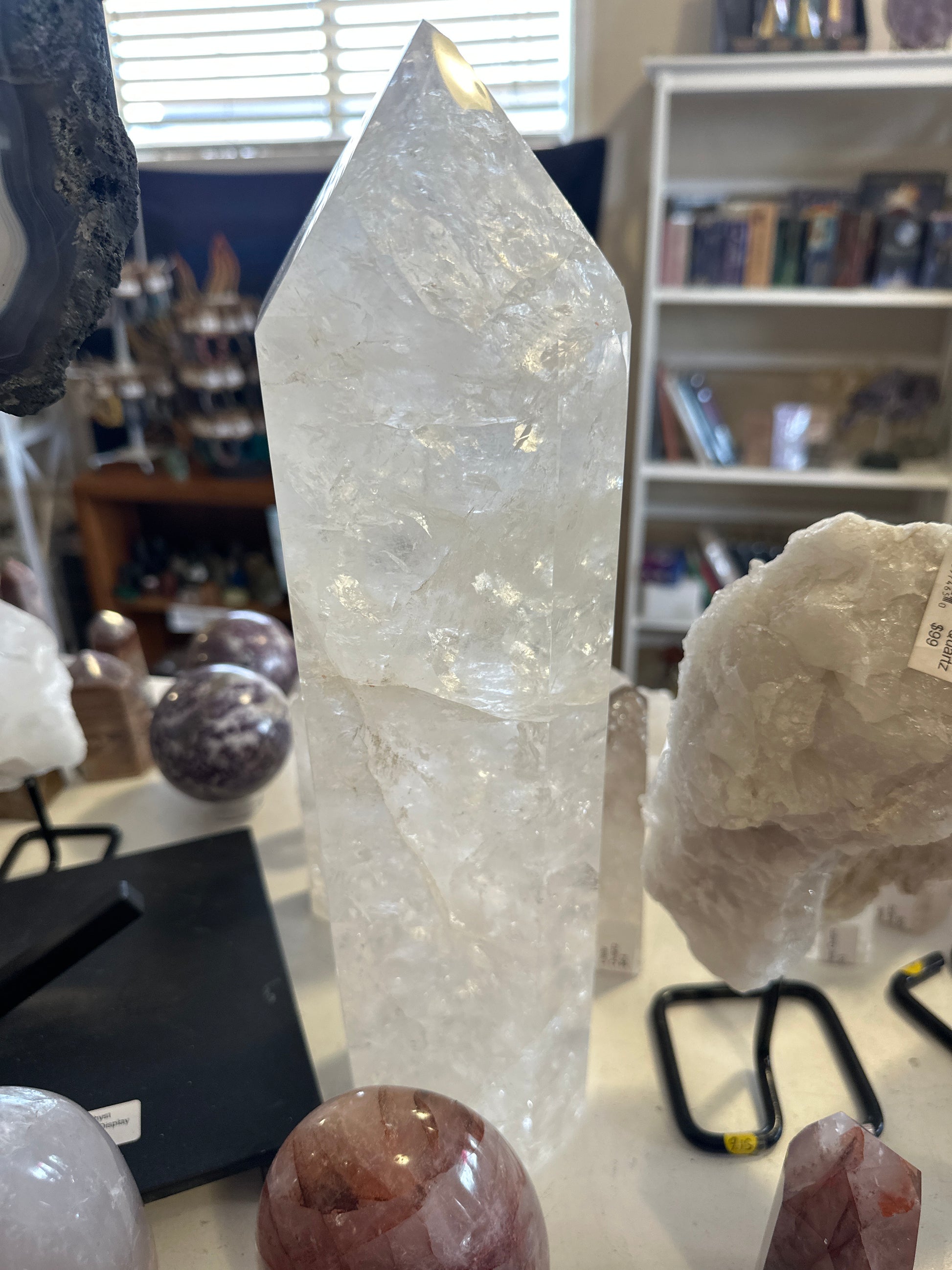 Brazilian Quartz Tower 14” tall