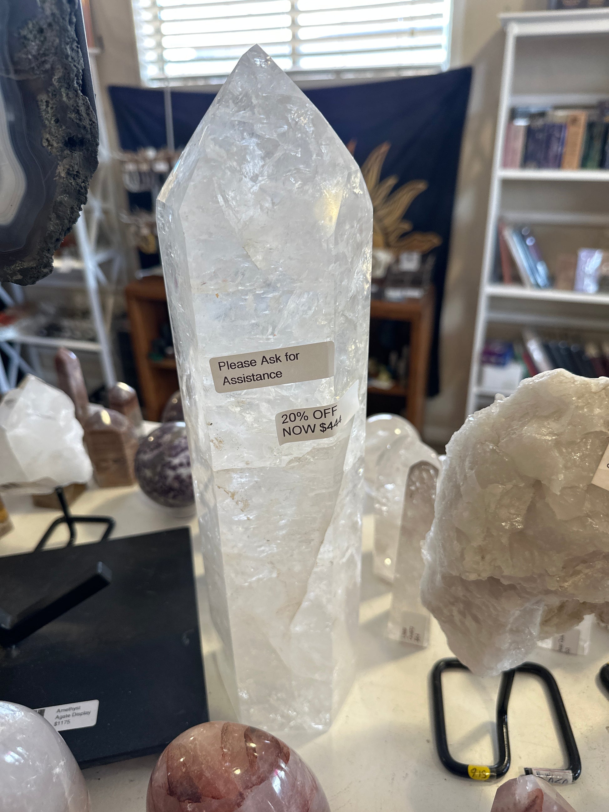 Brazilian Quartz Tower 14” tall