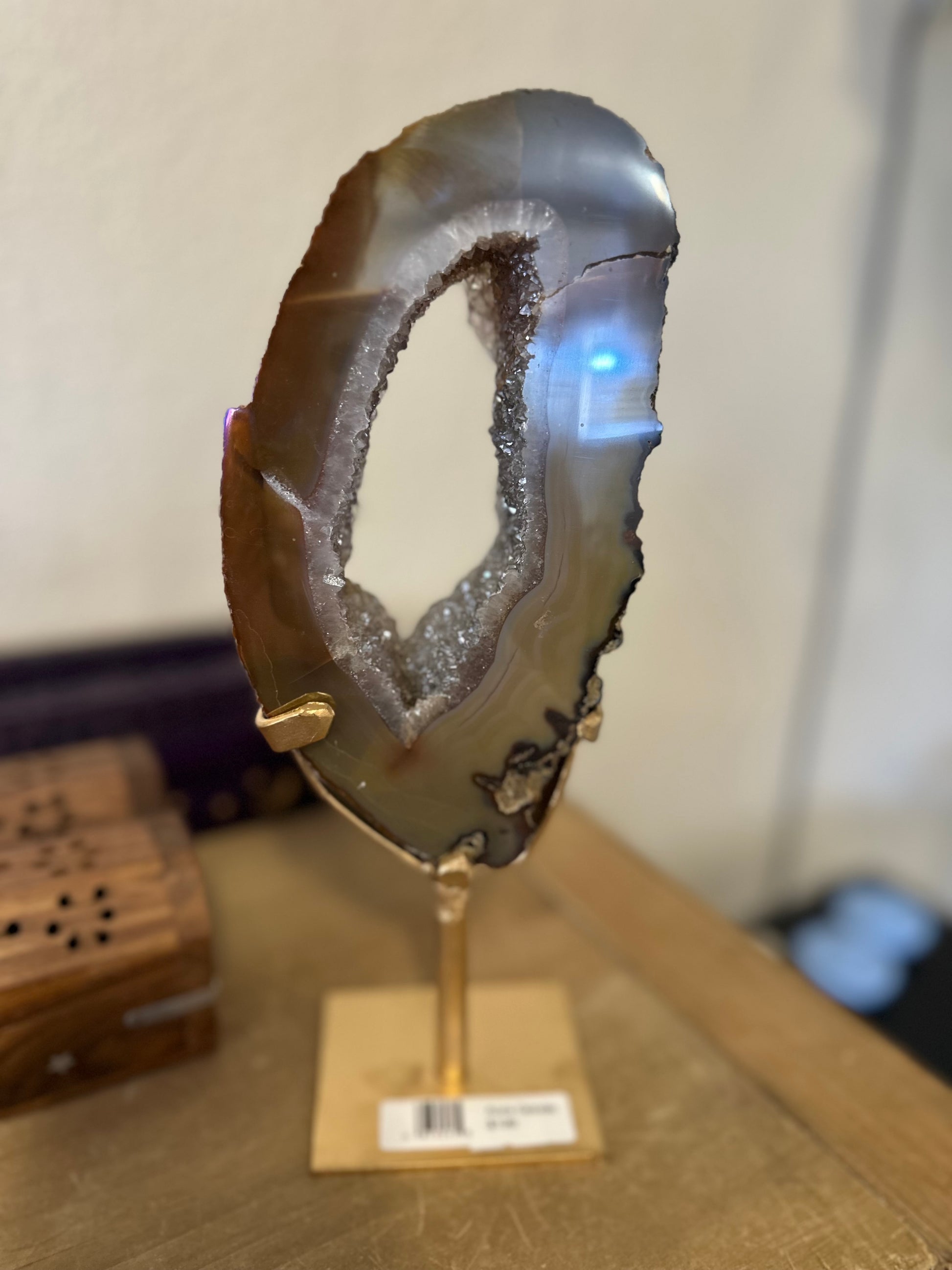 Aura Druzy Agate Geode