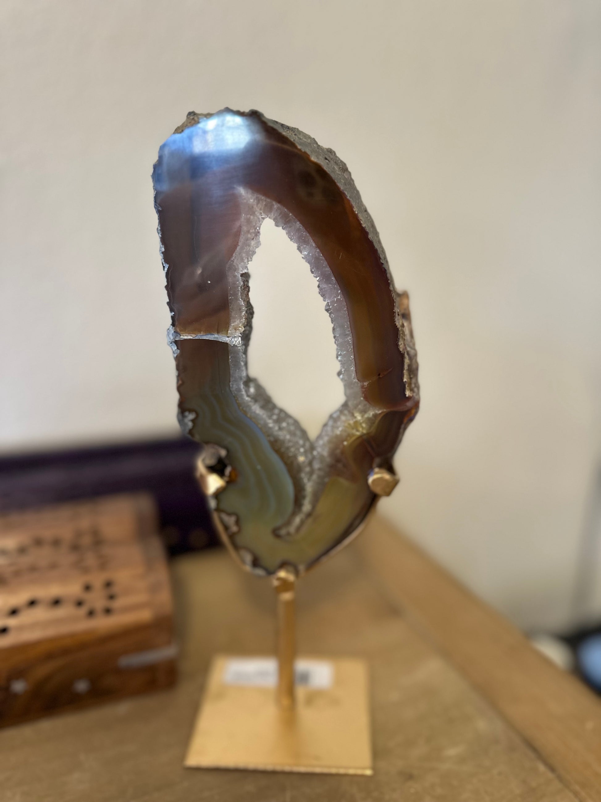 Aura Druzy Agate Geode