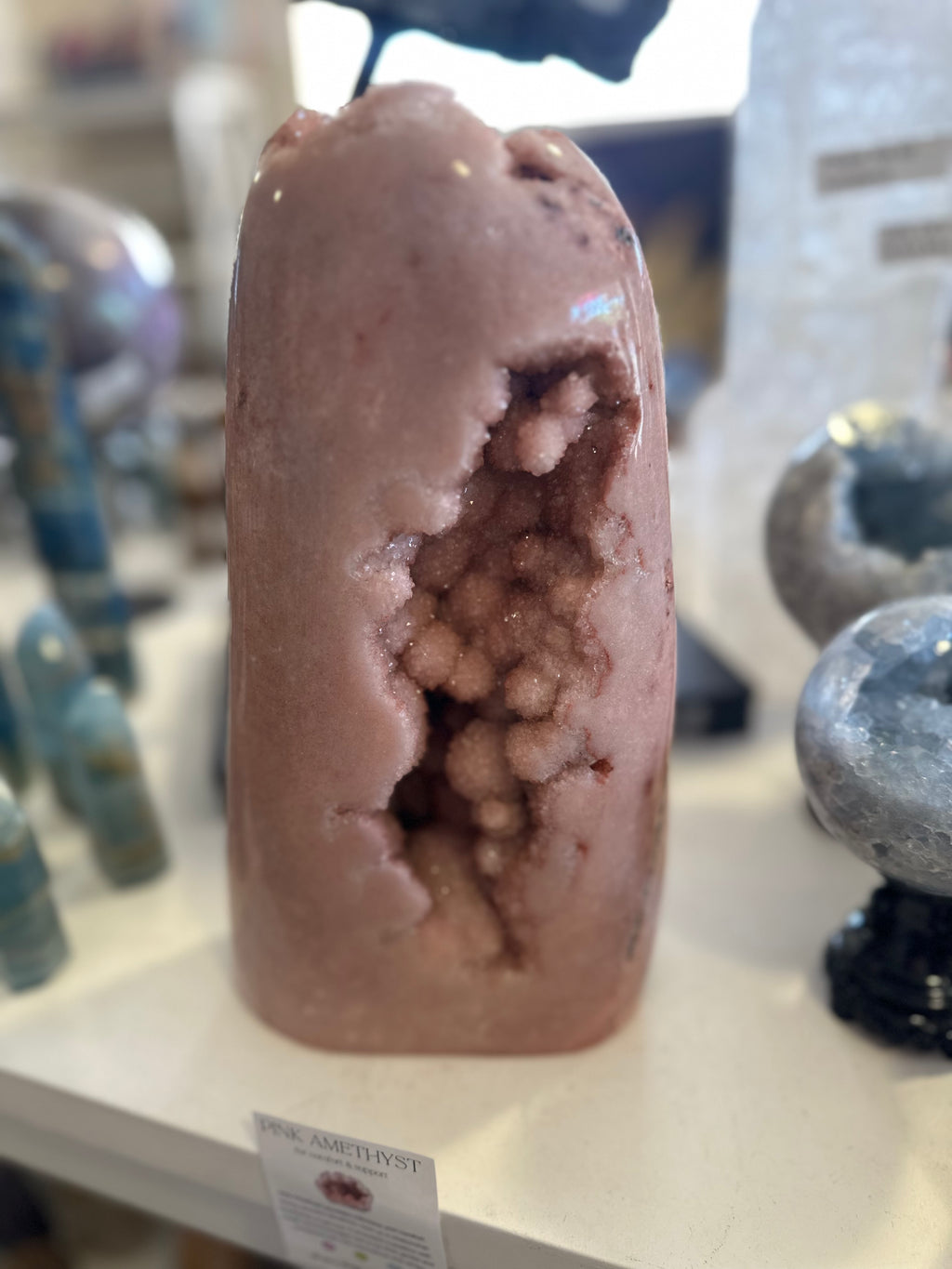 Pink Amethyst Geode