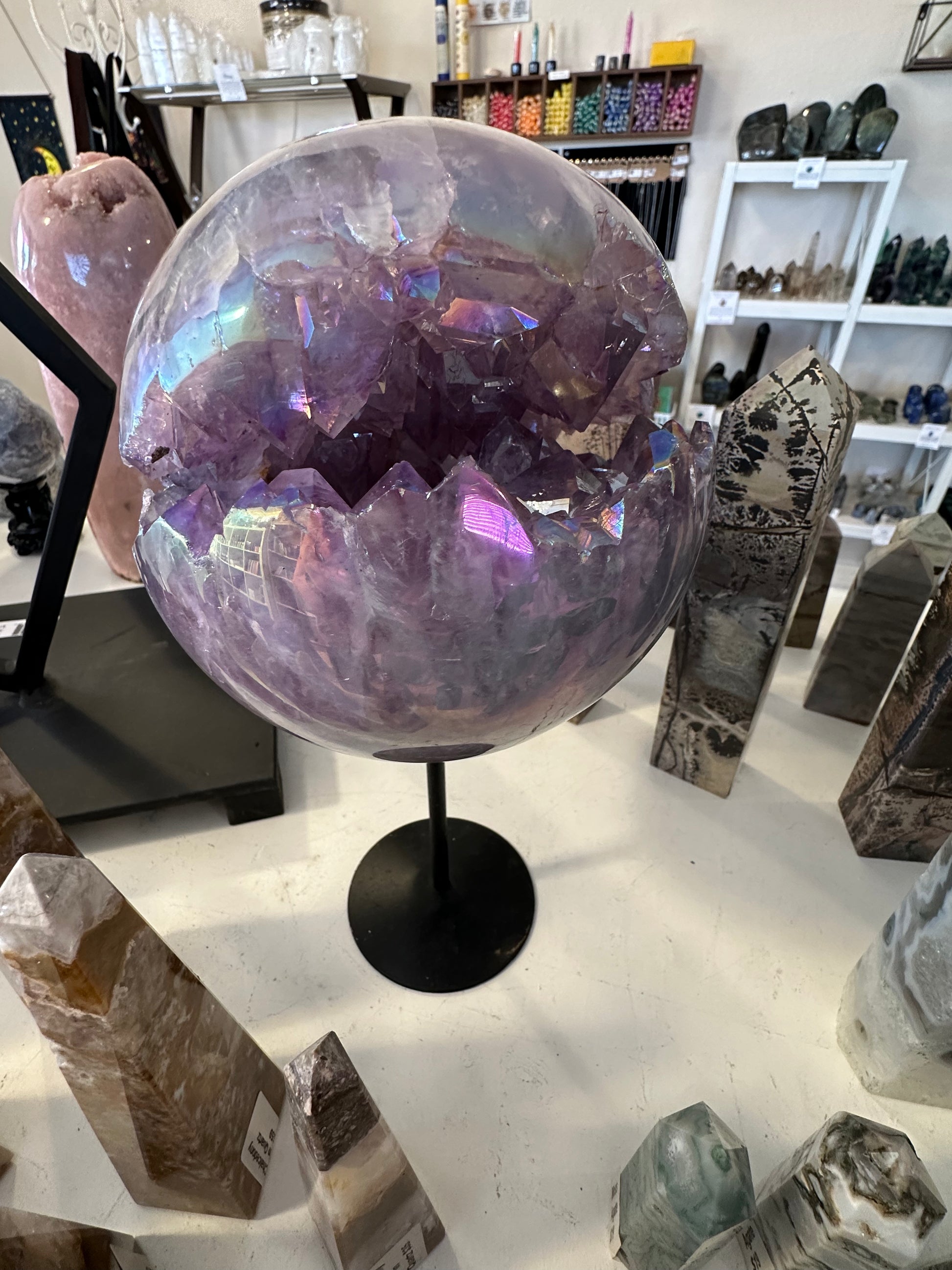Aura Geode Sphere