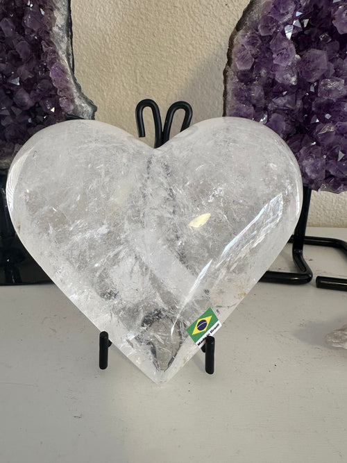 Clear Quartz Heart