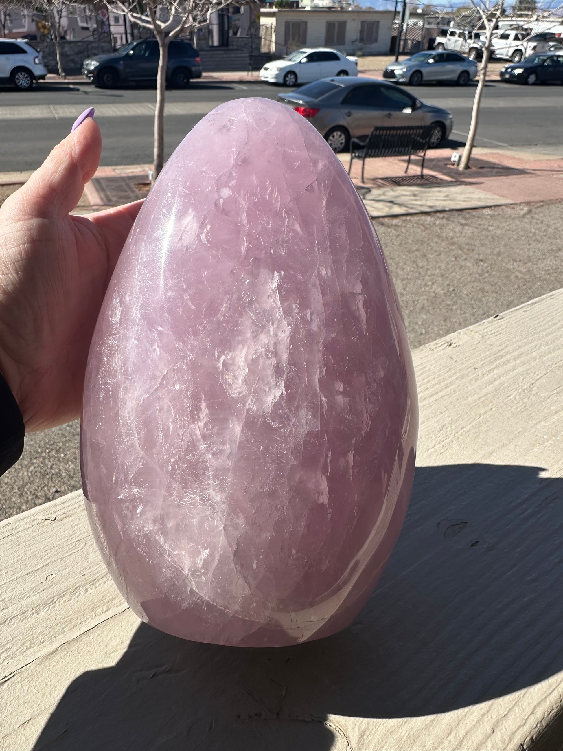 Purple Rose Quartz Freeform