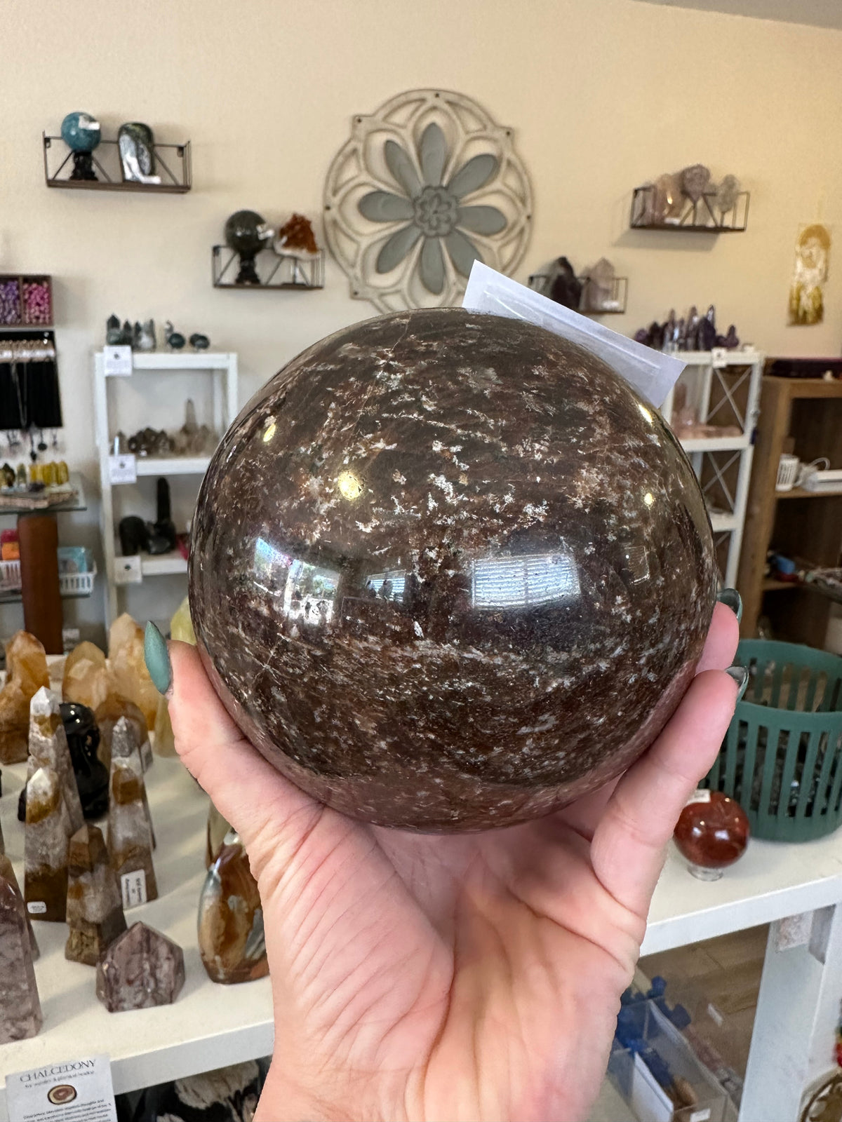Large Garnet Sphere 130mm