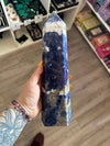 Sodalite Tower 11" tall