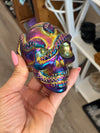 Titanium Aura Snake Skull